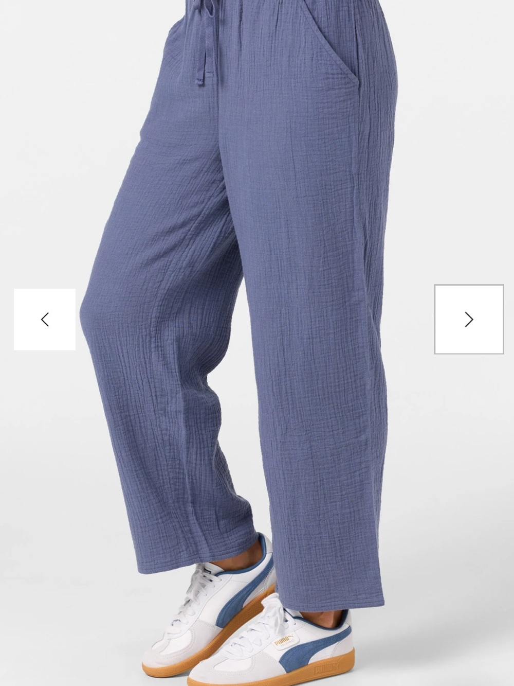 O'Neill “Brenda” Cotton Gauze Pants in Nightshadow Blue - Picture 5 of 8